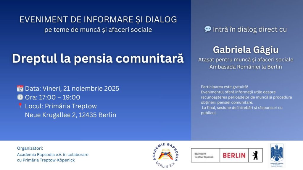 Gemeinschaftsrente – Informations- und Dialogveranstaltung